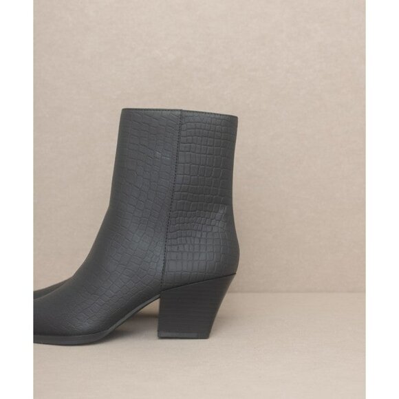 OASIS SOCIETY Miley - Alligator Print Booties - Picture 10 of 16